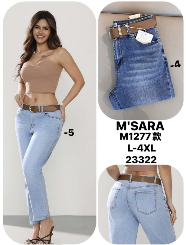 Spodnie damskie jeans Roz L-4XL, 1 Kolor .Paczka 12 szt